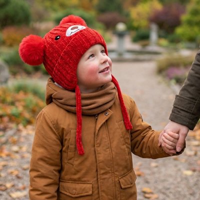 Bonnet bebe  bebe content est bien au chaud