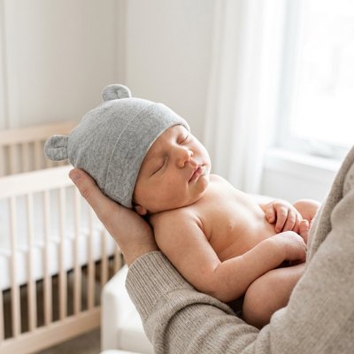 Bonnet bebe réchauffe et protège le bebe