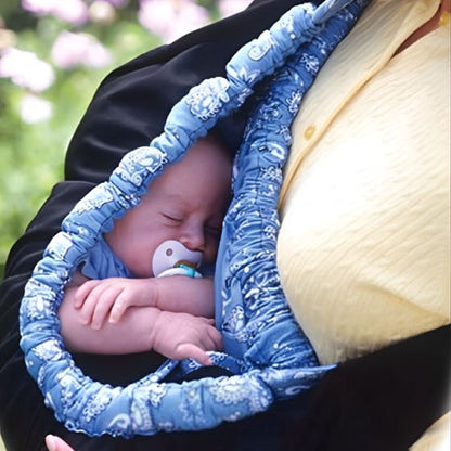 écharpe de portage bébé qui dort 
