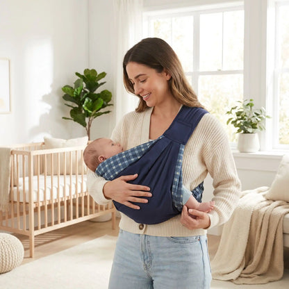 écharpe de portage maman qui balance bébé