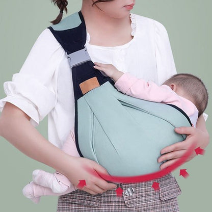 Echarpe de portage maman soulagée