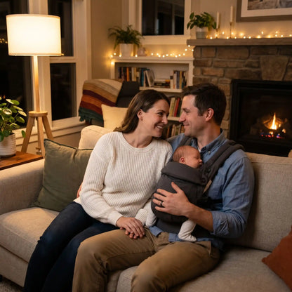 écharpe porte bébé parent relaxent avec bébé