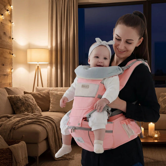 maman et fille avec le porte bebe sécuritaire