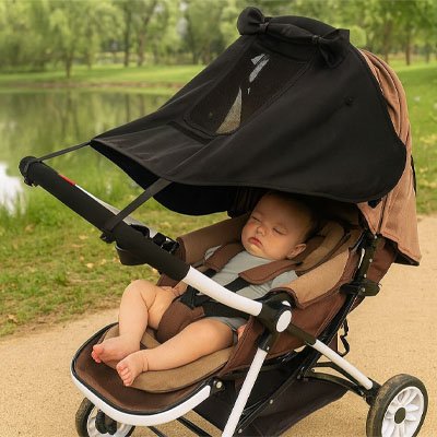 Par soleil pour poussette​ bebe endormi et protégé