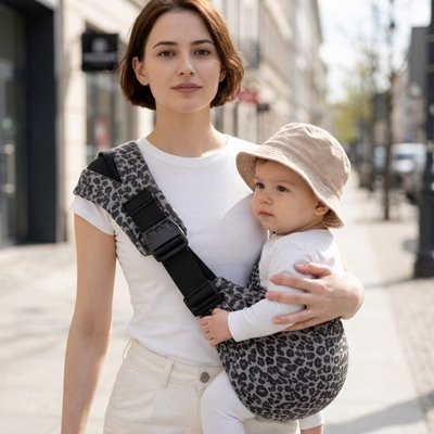 Porte bebe maman en sortie avec bebe