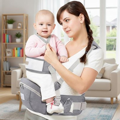 Porte bebe maman qui admire son bebe