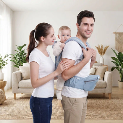 porte bébé parents heureux