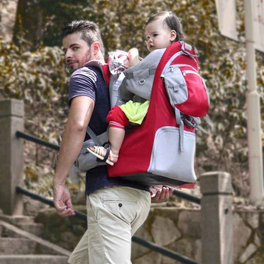 porte bébé randonnée papa et son bébé