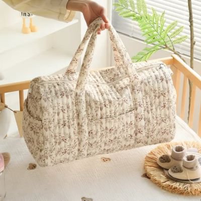 sac à langer belle couleur Beige Feuille