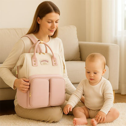 sac à langer maman joue avec bebe