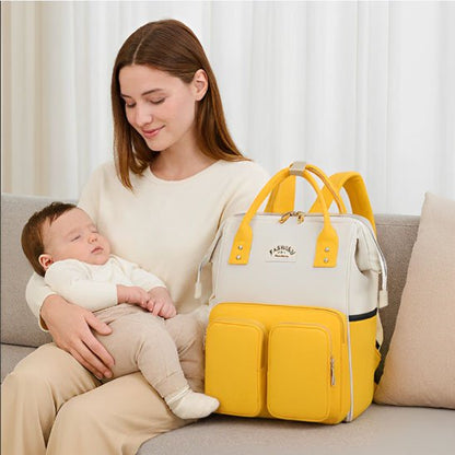 sac à langer maman se repose avec bebe qui dort