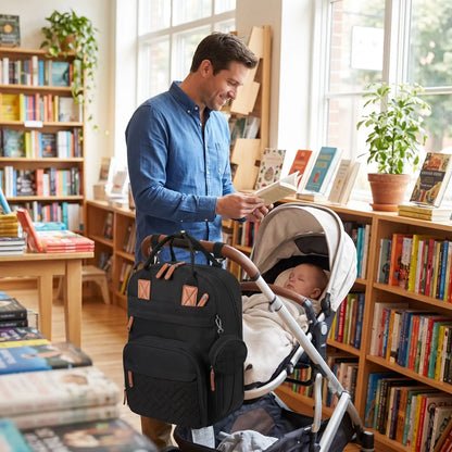 Sac à langer papa fait des courses